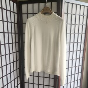 Quince 100% Organic Cotton Elegant White Sweater